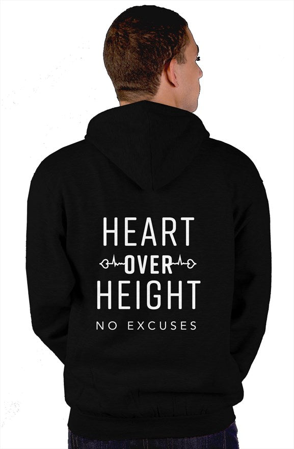 Classic Heart Over Height Zip-up Hoodie