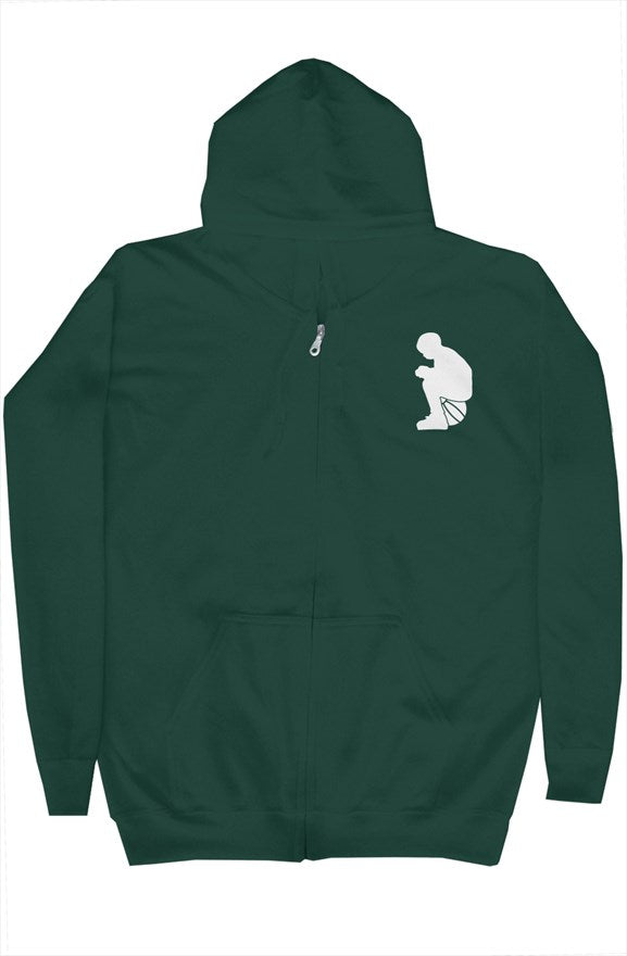 Classic Heart Over Height Zip-up Hoodie