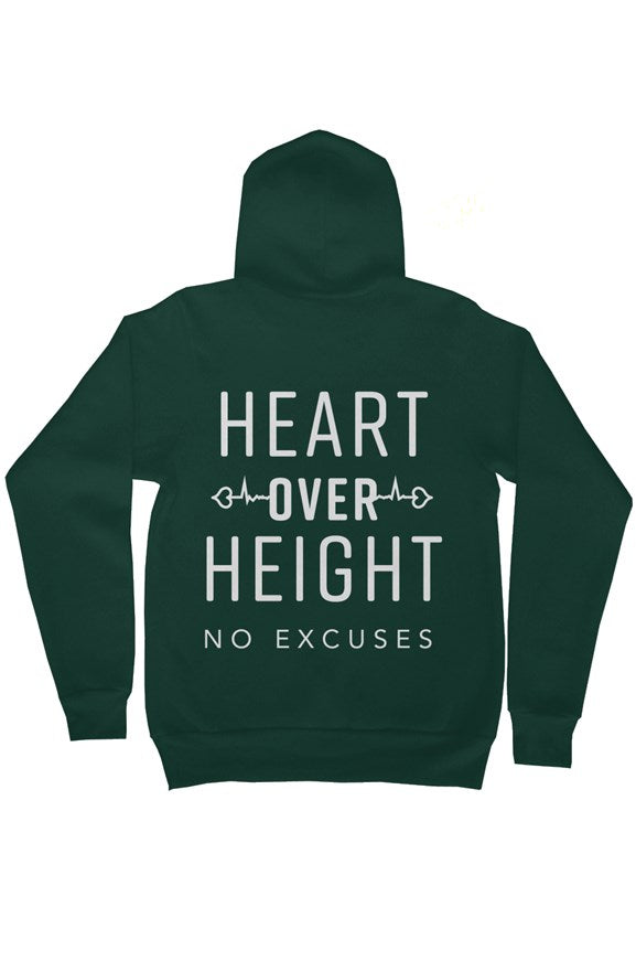 Classic Heart Over Height Zip-up Hoodie