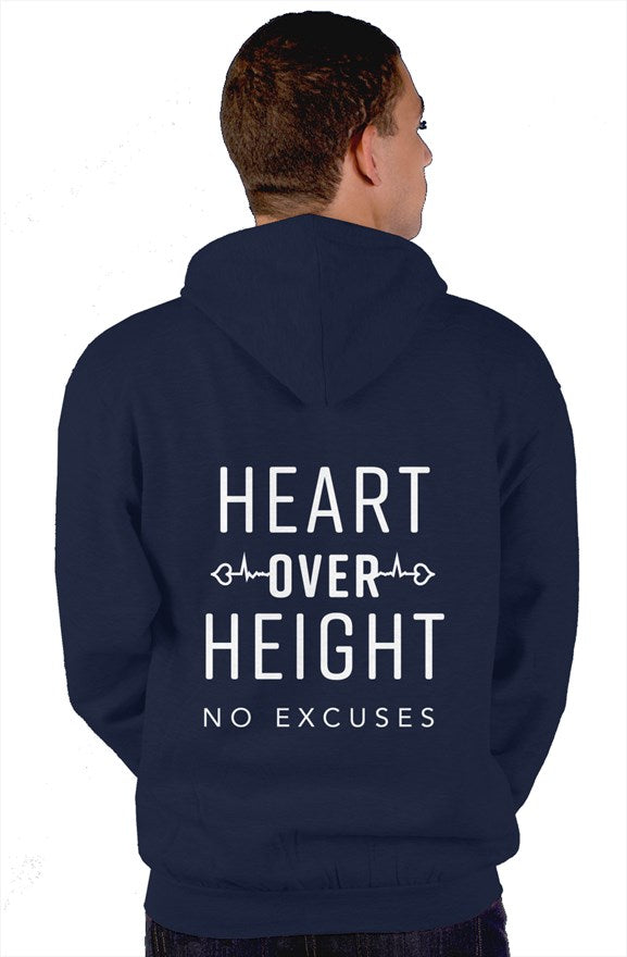 Classic Heart Over Height Zip-up Hoodie